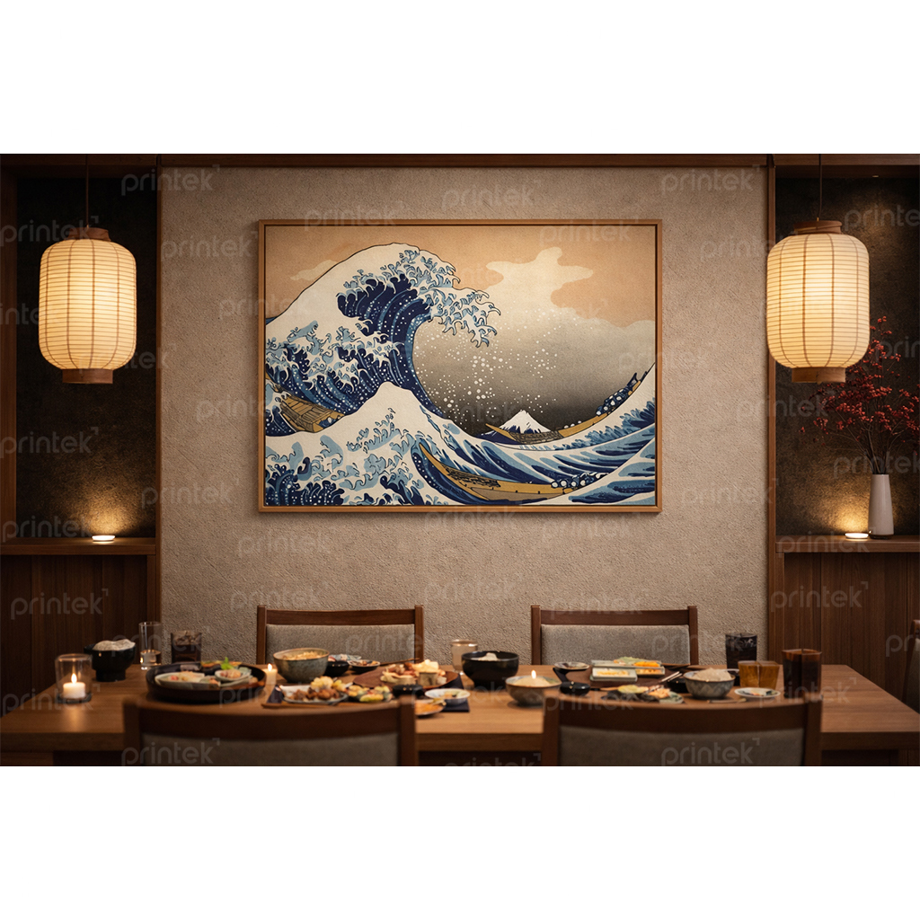 Tranh "Sóng lừng ngoài khơi Kanagawa" - ST7131