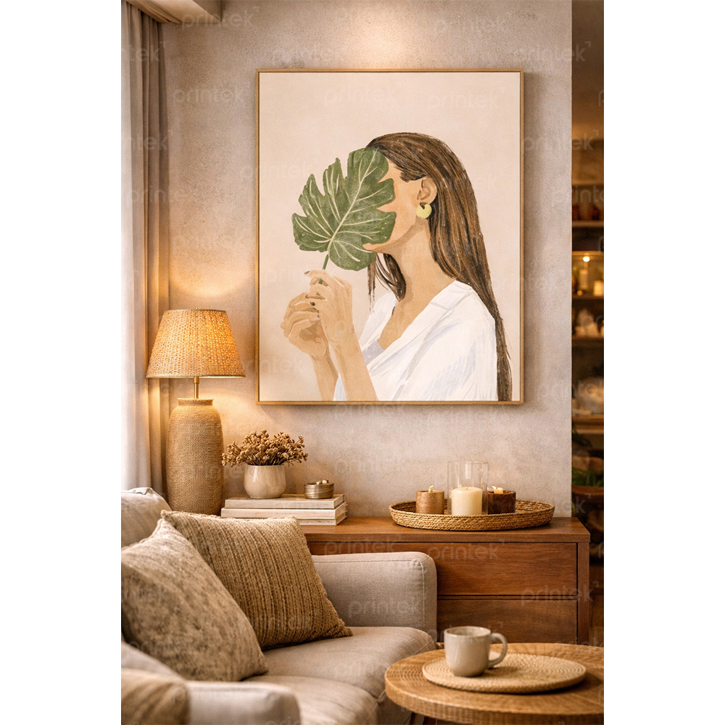 Tranh chân dung cô gái, đã có khung – ST220972