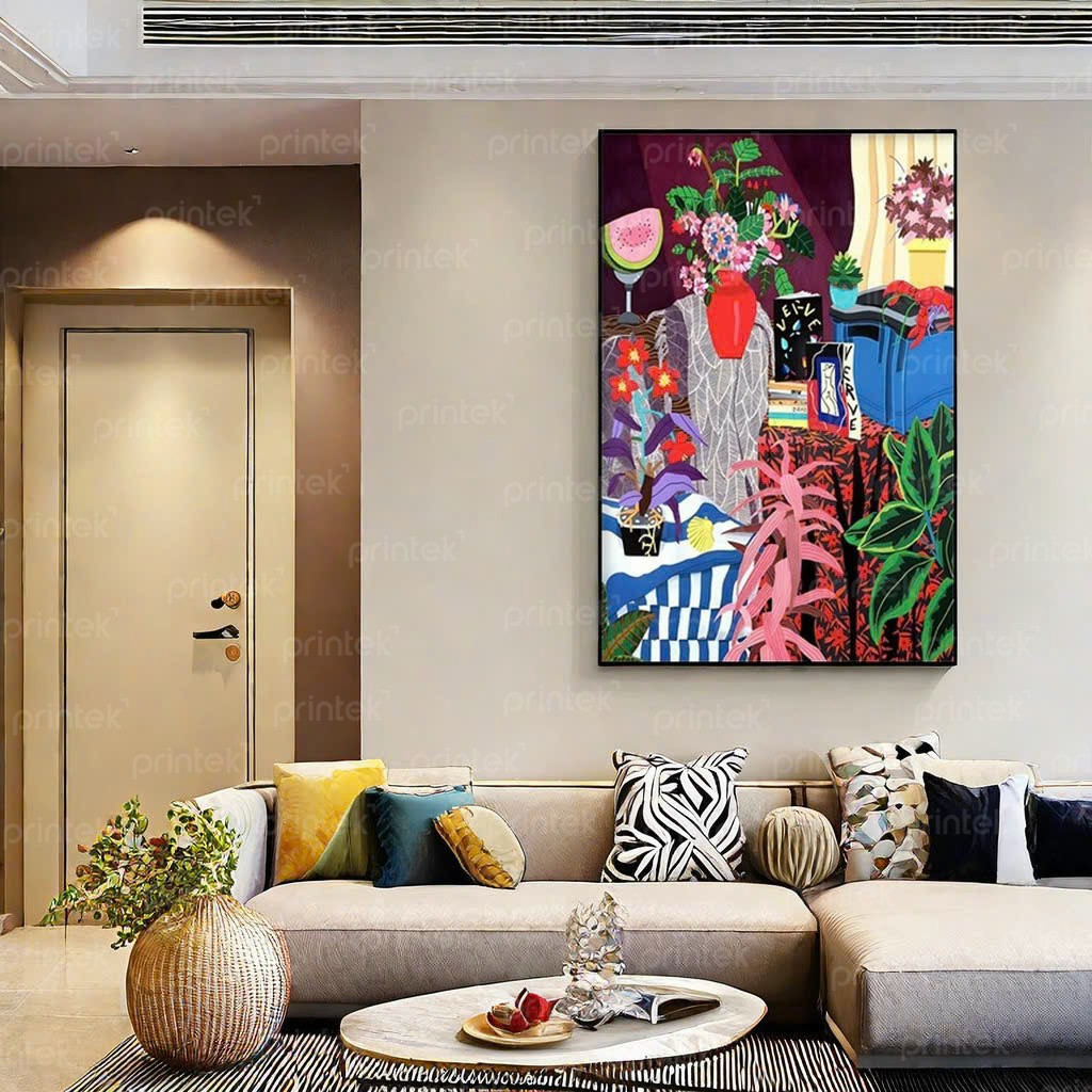 Tranh canvas phong cách nhiệt đới