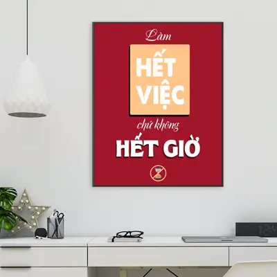 Tranh động lực, tranh slogan, in theo yêu cầu - SL14