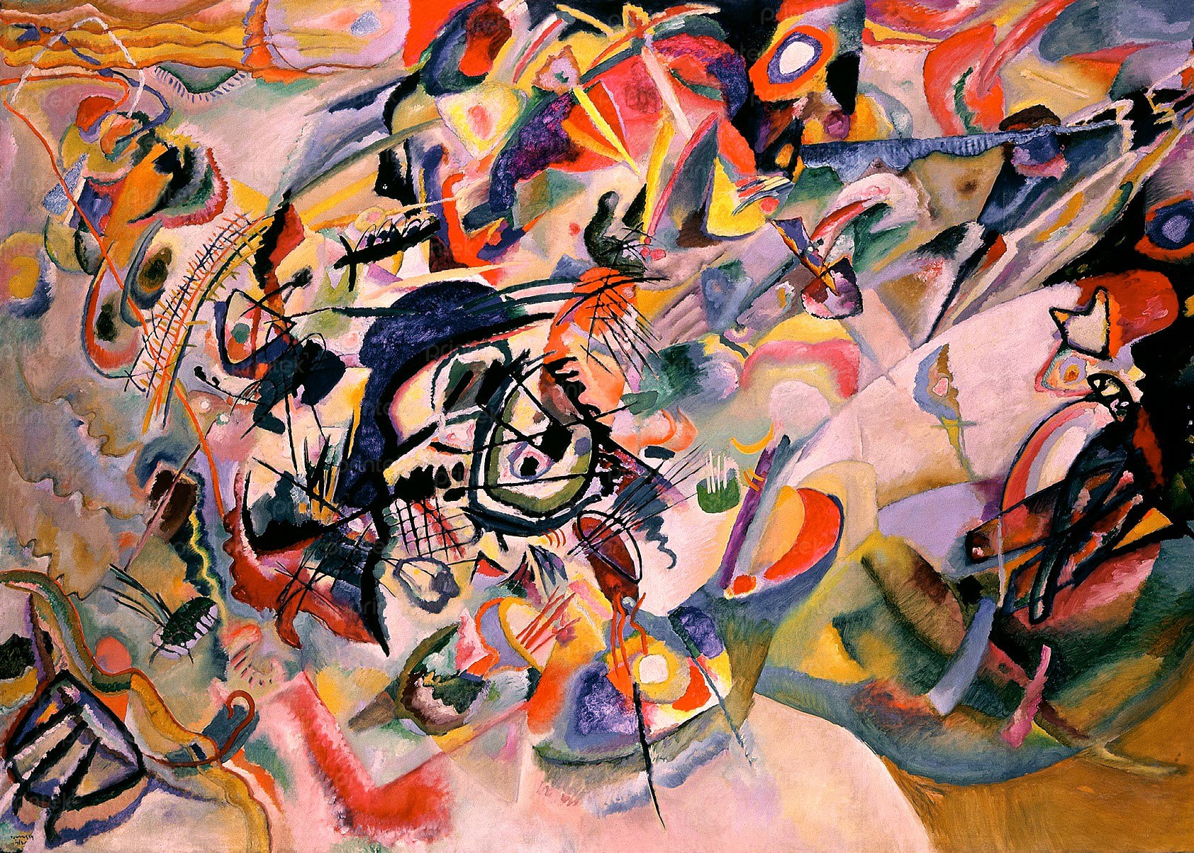 Những bức tranh trừu tượng nổi tiếng nhất thế giới 100 năm qua: Từ Kandinsky đến decor hiện đại