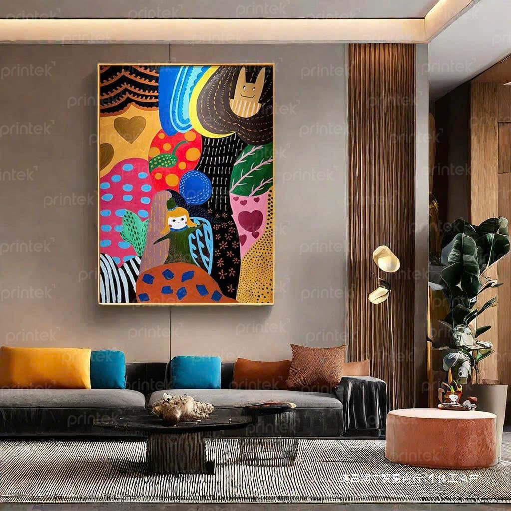 Tranh trừu tượng màu sắc