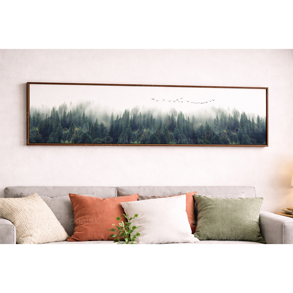 Tranh phong cảnh rừng cây, đã có khung - PC3206