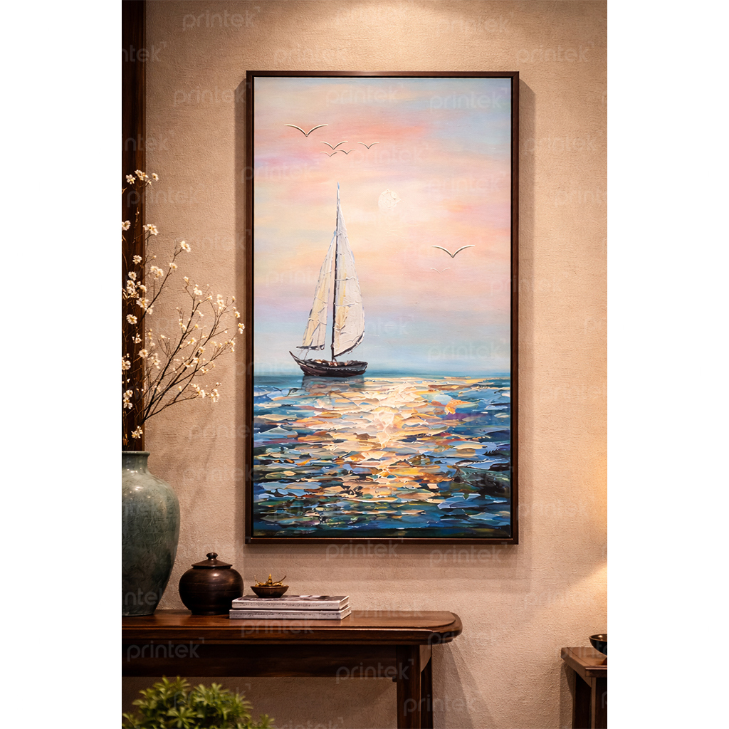 Tranh Thuận buồm xuôi gió, đã có khung - TB7121