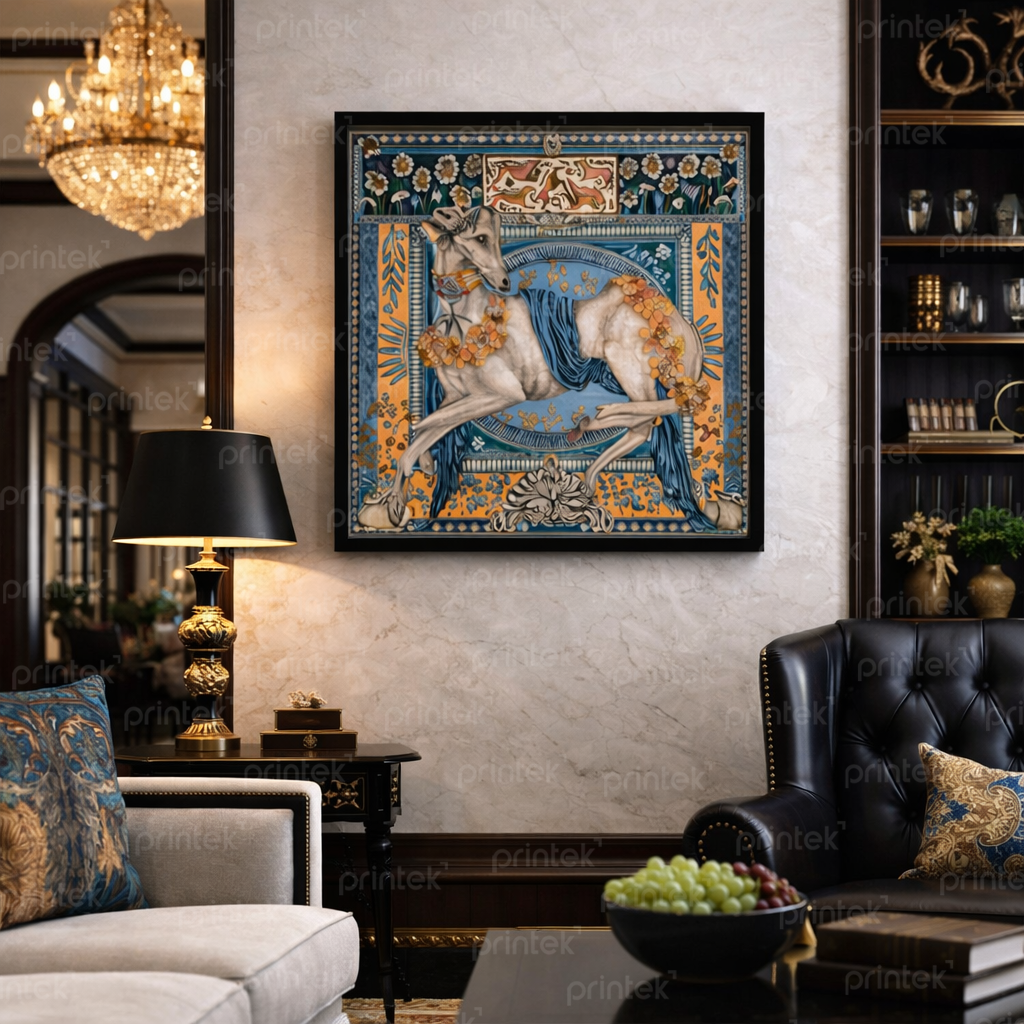 Tranh trừu tượng siêu thực, khung bản to cao cấp - KT5410