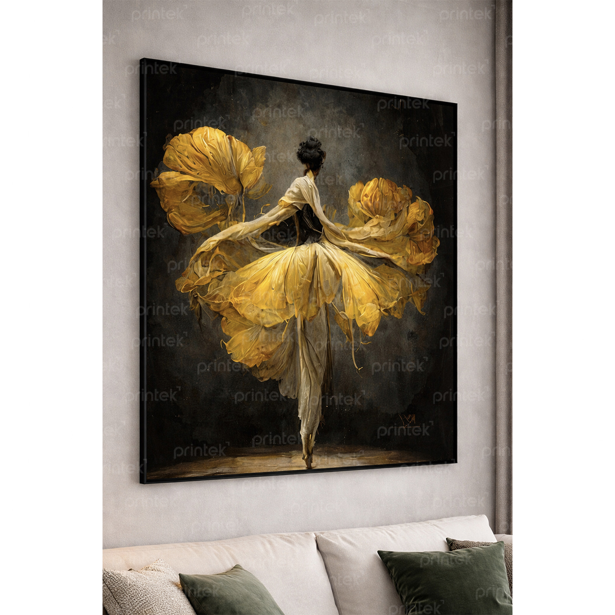 Tranh chân dung cô gái, đã có khung - DC-ST7491