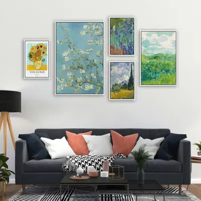 Bộ 5 tranh Van Gogh, đã có khung - A571