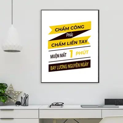 Tranh động lực, tranh slogan văn phòng, cỡ 40x60cm – SL48