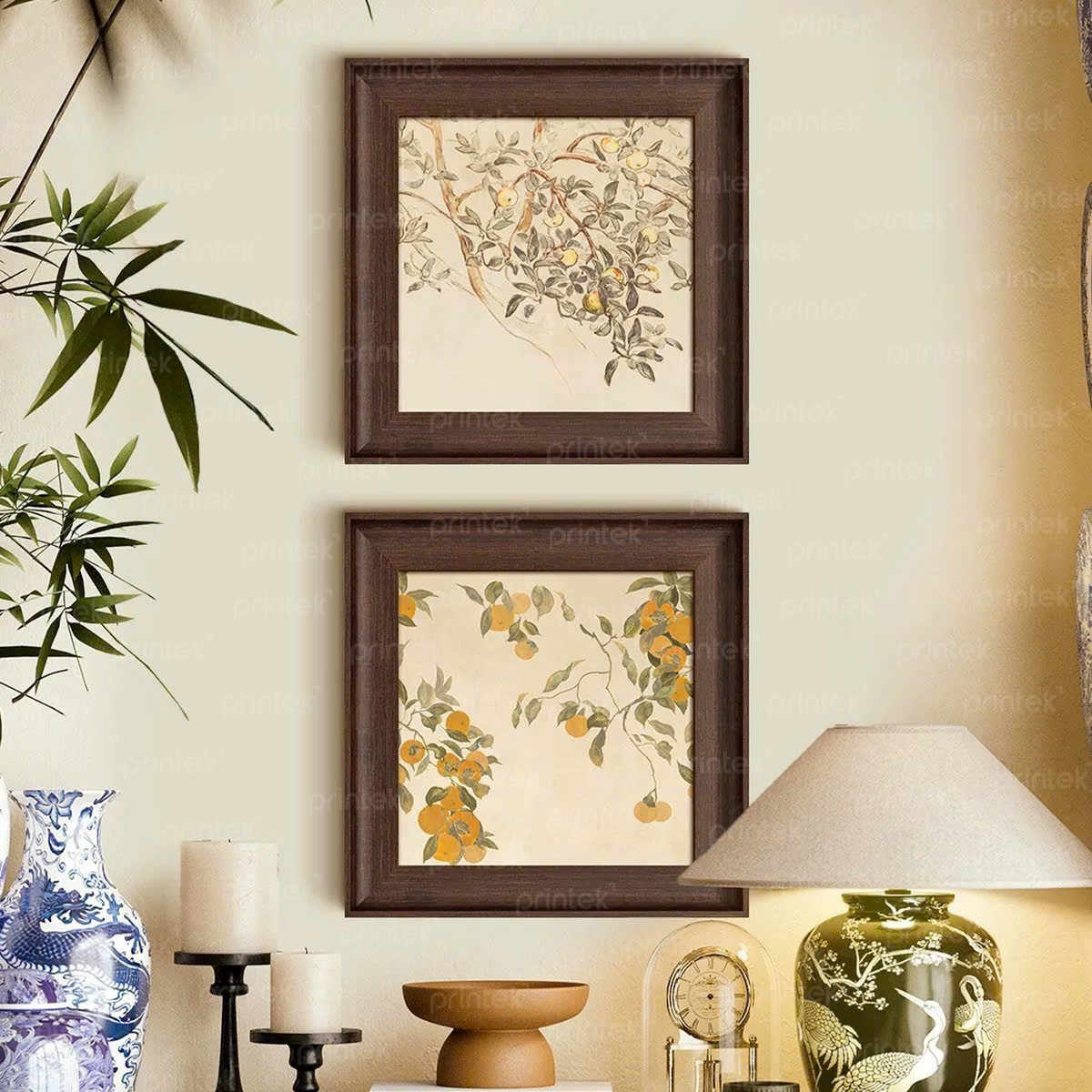 Tranh "Mùa quả chín" khung bản to 8cm - IN9630