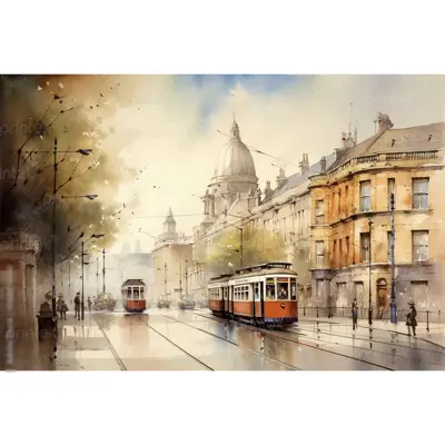 Tranh phong cảnh các thành phố nổi tiếng: Khám phá vẻ đẹp các điểm đến