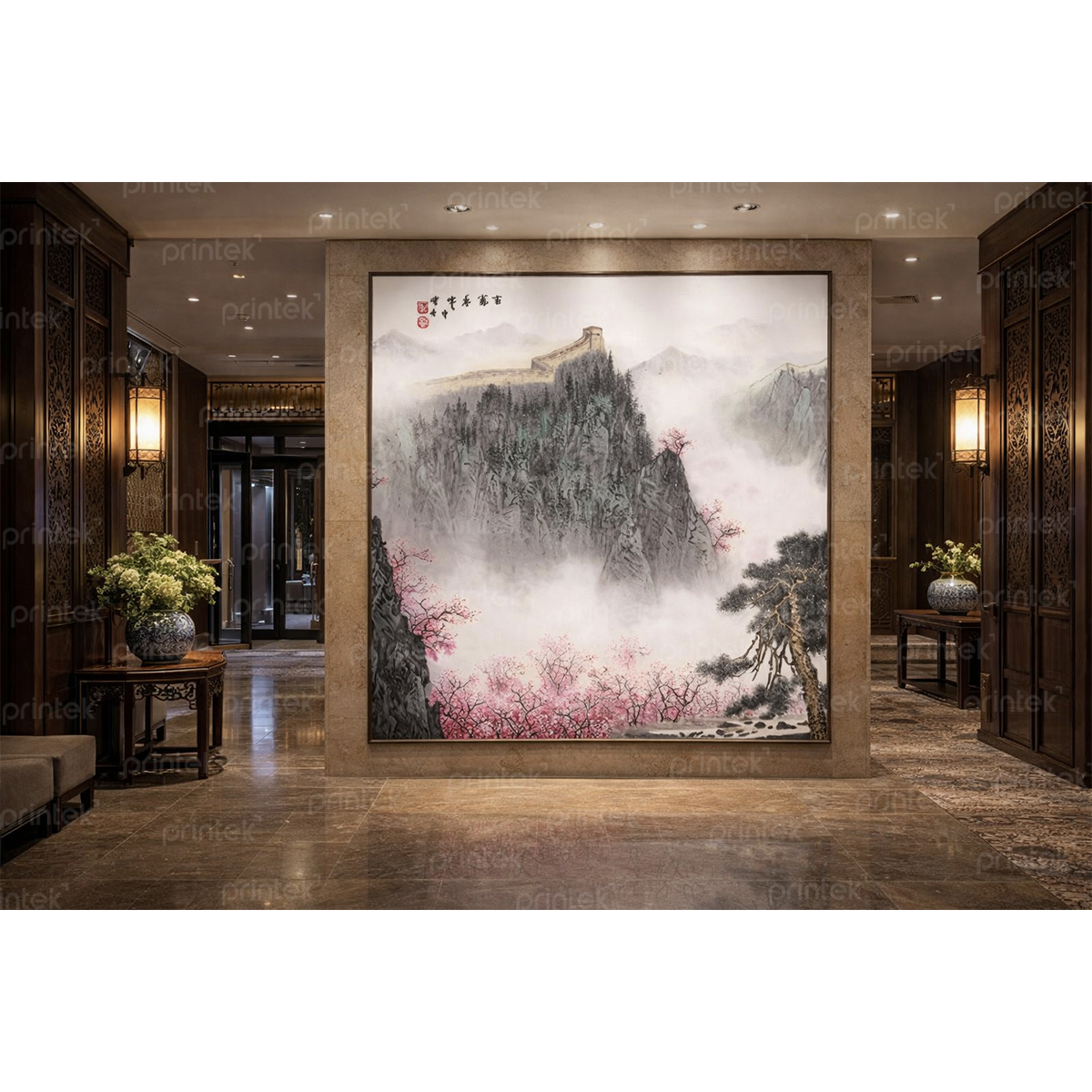 Tranh thủy mặc phong cảnh - TB332457881