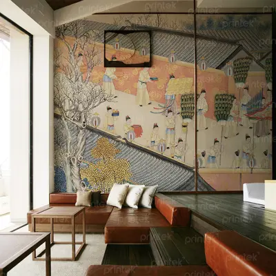 Tranh dán tường khách sạn, nhà hàng sang trọng cao cấp