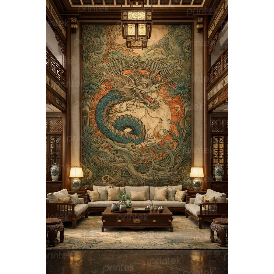 Tranh rồng thông tầng – khí chất Á Đông - ADB13333