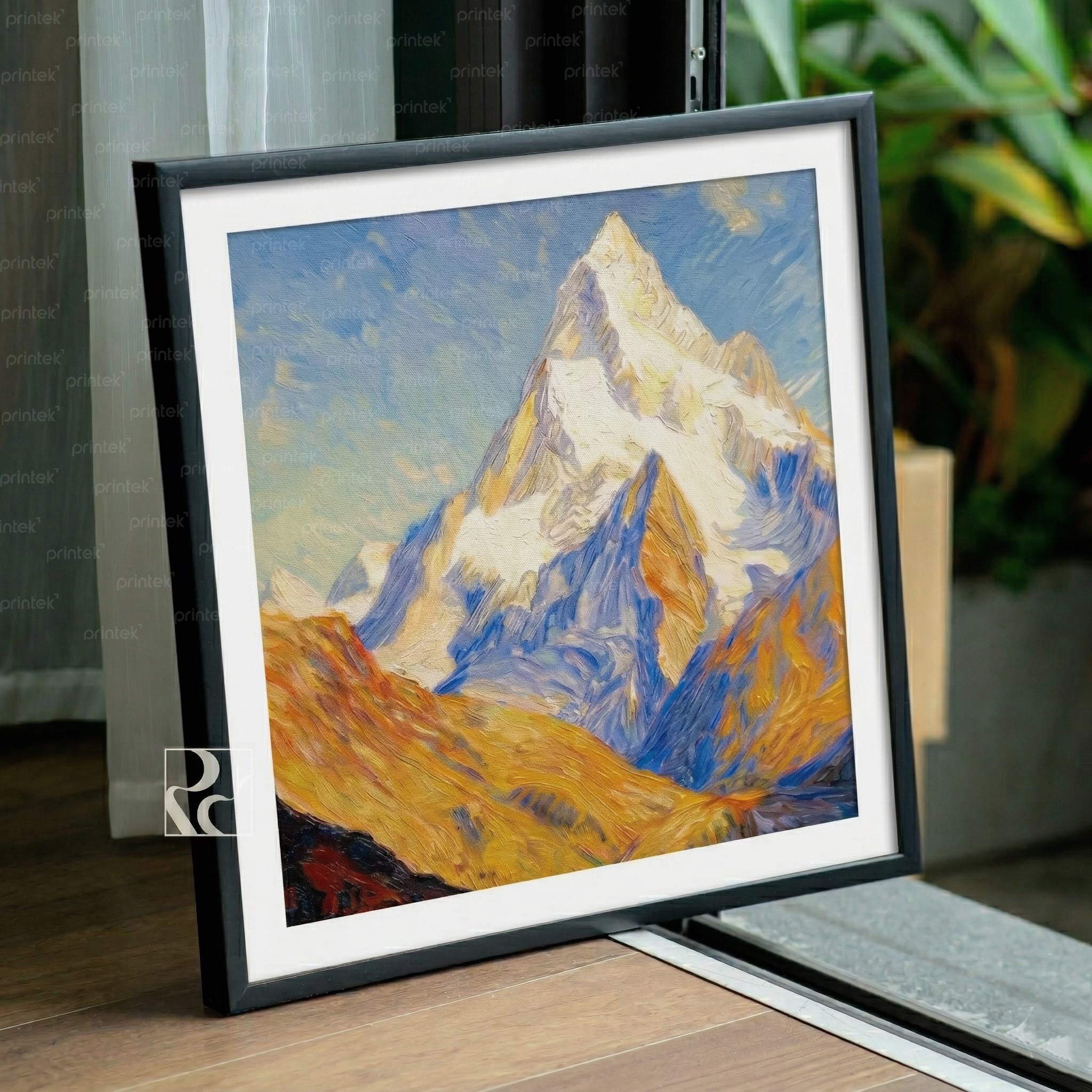 Tranh núi non phong cách Van Gogh treo phòng khách - ID2921