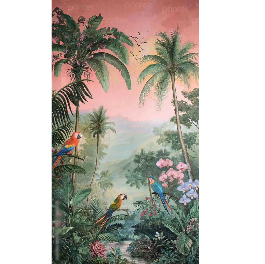 Tranh dán tường phong cách nhiệt đới – TT6328