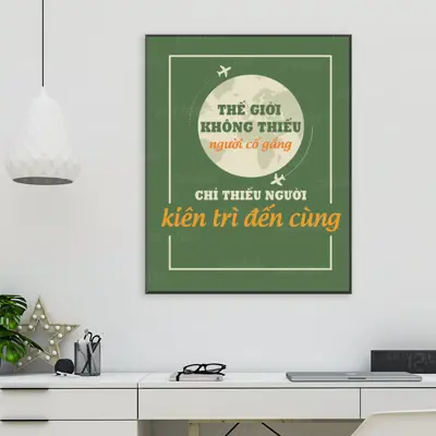 Tranh động lực văn phòng, cỡ 40x60cm – DL16