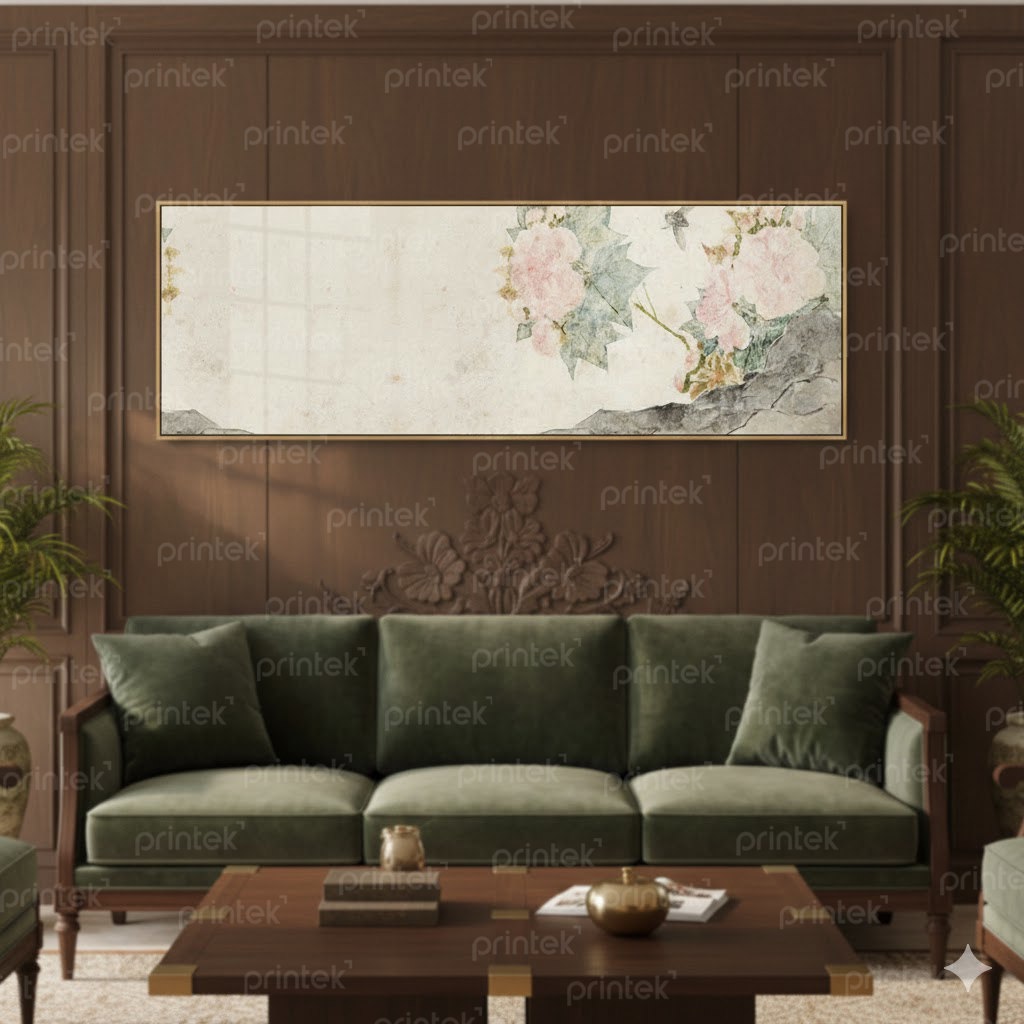 Tranh thủy mặc hoa mẫu đơn - TS179645