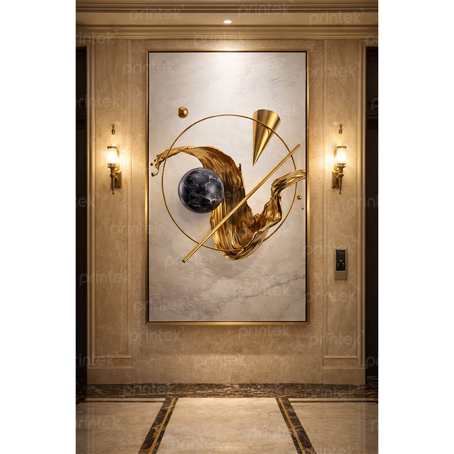 Tranh trừu tượng sảnh thang máy - ADB13145