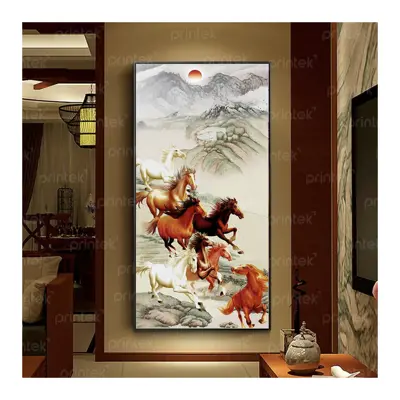 Tranh mã đáo thành công, đã có khung - MD7133