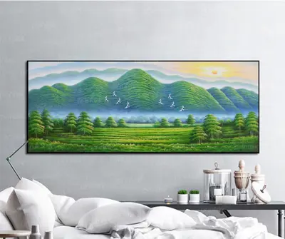 Tranh canvas núi rừng, đã có khung – MS4694